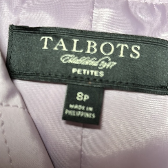 TALBOTS Lavender Lightweight Quilted Jacket Sz 8P - Picture 7 of 7